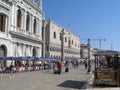 People in Giardini ex Reali in Venice