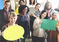 People Global Communications Speech Bubble Copy Space Concept Royalty Free Stock Photo