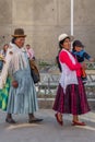 People go to the cableway of La Paz, in Bolivia Royalty Free Stock Photo