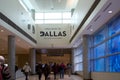 People go to Dallas Love Field airport exit