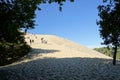 People go up on dune