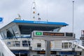 People going into a GVB ferryboat