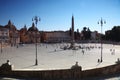 People going near obelisk on Piazza del Popolo