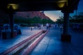 People going to the Tuacahn Center for the arts Royalty Free Stock Photo