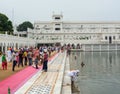 People at Golden Temple in Amritsar, India