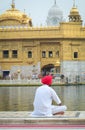 People at Golden Temple in Amritsar, India