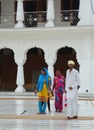 People at the Golden temple in Amritsar, India