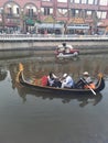 People on Gondola rides,  Indonesia Royalty Free Stock Photo