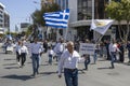 People at Greek Independence Day parade , Limassol, Cyprus