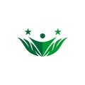 people green nature logo icon