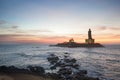 People greet the sunrise in Kanyakumari