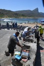 People grilling at Cape Point on South Africa