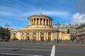 People at the ground pavilion of metro station Ploshchad Vosstaniya on Nevsky avenue Royalty Free Stock Photo