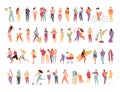 People group different activity vector