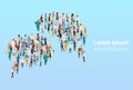 People Group Different Occupation Set, Employees Mix Race Workers Banner Royalty Free Stock Photo