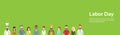 People Group, Different Profession, Labor Day May Holiday Banner With Copy Space Royalty Free Stock Photo