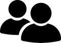 People group icon set. Team of worker. User profile symbol. Group of people or group of users collection. Persons symbol. Mans or