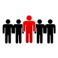 People group icon silhoutte Royalty Free Stock Photo