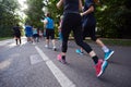 People group jogging Royalty Free Stock Photo