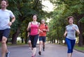 People group jogging Royalty Free Stock Photo