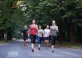 People group jogging Royalty Free Stock Photo