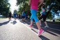 People group jogging Royalty Free Stock Photo