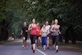 People group jogging Royalty Free Stock Photo