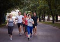 People group jogging Royalty Free Stock Photo