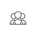 People group outline icon