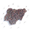 People group shape map Nigeria