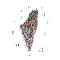 People group shape map Palestine
