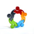 People Group Teamwork Logo. Royalty Free Stock Photo