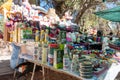 People at the handicraft market in the tourist city of Humahuaca in Jujuy province in Argentina on June 8, 2023