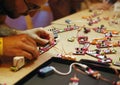 People handle arduino components in a workshop at sonar barcelona