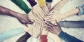 People Hands Together Unity Team Cooperation Concept Royalty Free Stock Photo