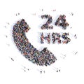 People handset consultation 3d