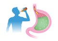 People have acid reflex problems in stomach from drink alcohol.