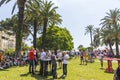 People have fun at official fanzone of UEFA EURO 2016 in City of