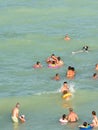 People Have Fun In Water Royalty Free Stock Photo