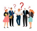 People have question Royalty Free Stock Photo