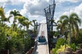 People having fun amazing Infinity Falls at Seaworld 1