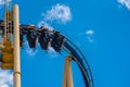 People having fun amazing Montu rollercoaster at Busch Gardens 37 Royalty Free Stock Photo