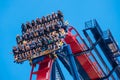 People having fun amazing Sheikra rollercoaster at Busch Gardens 7 Royalty Free Stock Photo
