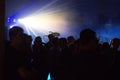 People having fun in a disco. blur effect Royalty Free Stock Photo