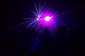 People having fun in a disco. blur effect Royalty Free Stock Photo