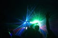 People having fun in a disco. blur effect Royalty Free Stock Photo