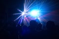 People having fun in a disco. blur effect Royalty Free Stock Photo