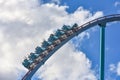 People having fun extreme roller coaster ride. at Seaworld in International Drive area 9 Royalty Free Stock Photo