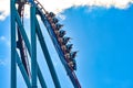 People having fun extreme roller coaster ride. at Seaworld in International Drive area 11 Royalty Free Stock Photo