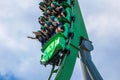 People having fun The Incredible Hulk Coaster at Universals Islands of Adventure 78 Royalty Free Stock Photo
